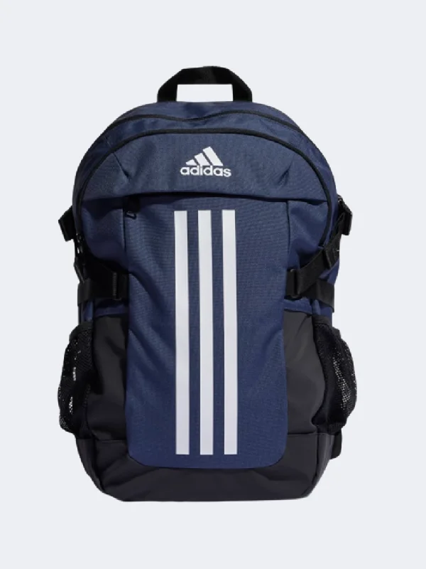 Adidas Power Backpack Unisex Sportswear Bag Navy/White