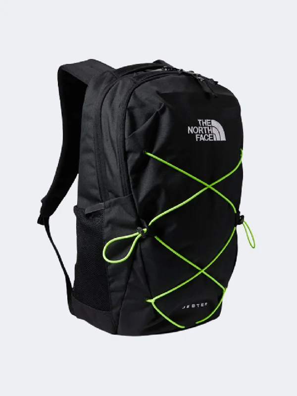 The North Face Jester Backpack Unisex Hiking Bag Black/Lime