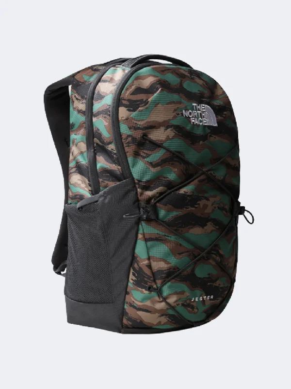 The North Face Jester Backpack Unisex Hiking Bag Green Camo