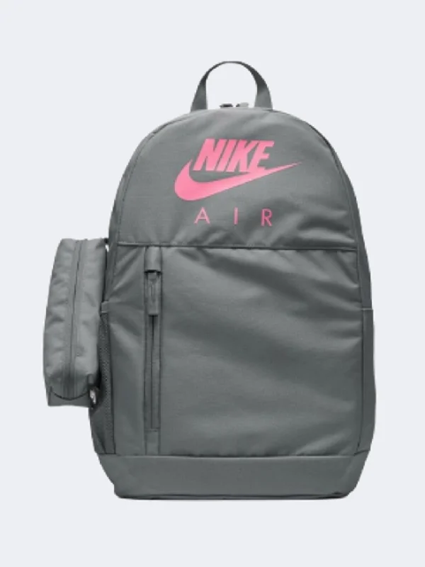 Nike Elemental Backpack Kids Lifestyle Bag Grey/Pink