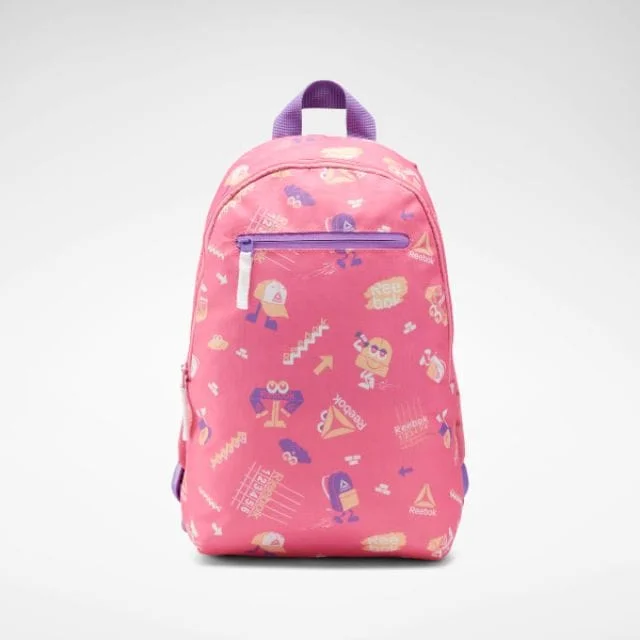 Reebok Small Aop Backpack Kids Training Bag Pink/Purple Ec5409