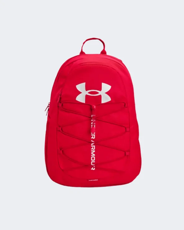 Under Armour Hustle Sport Backpack Unisex Training Bag Red/White