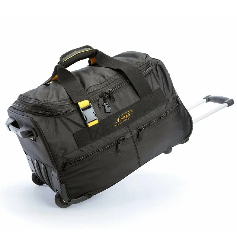 A. Saks 20" Expandable Lightweight and Durable 420D Nylon Wheeled Duffel Free Shipping