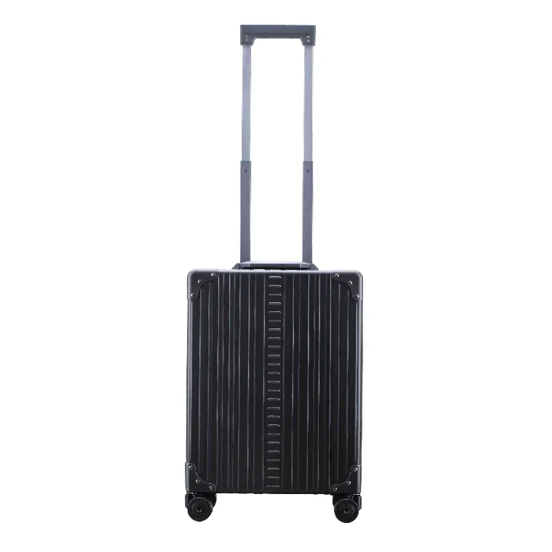 Small suitcases with compact frames matched her light travel-Aleon Vertical Overnight Carry-on Business Spinner