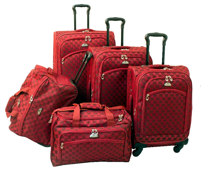 American Flyer Madrid 5-Piece Spinner Luggage Set