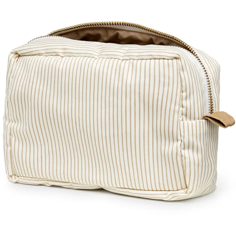 Cam Cam Copenhagen Makeup Purse Classic Stripes Camel