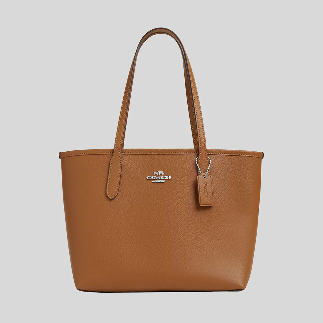 COACH Small City Tote Light Saddle RS-CT859