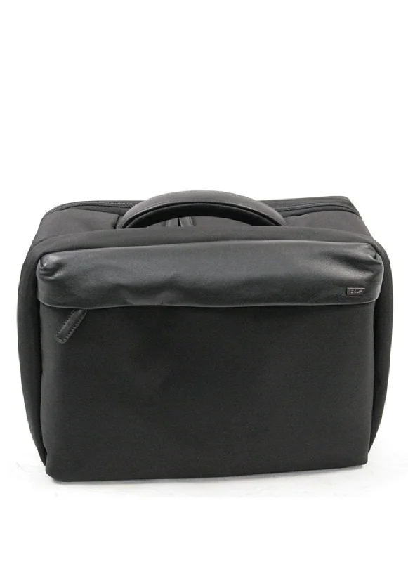 Hardshell suitcases with solid shells protected her fragile stuff-Cox Laptop Briefcase Nylon m. Læder Stor