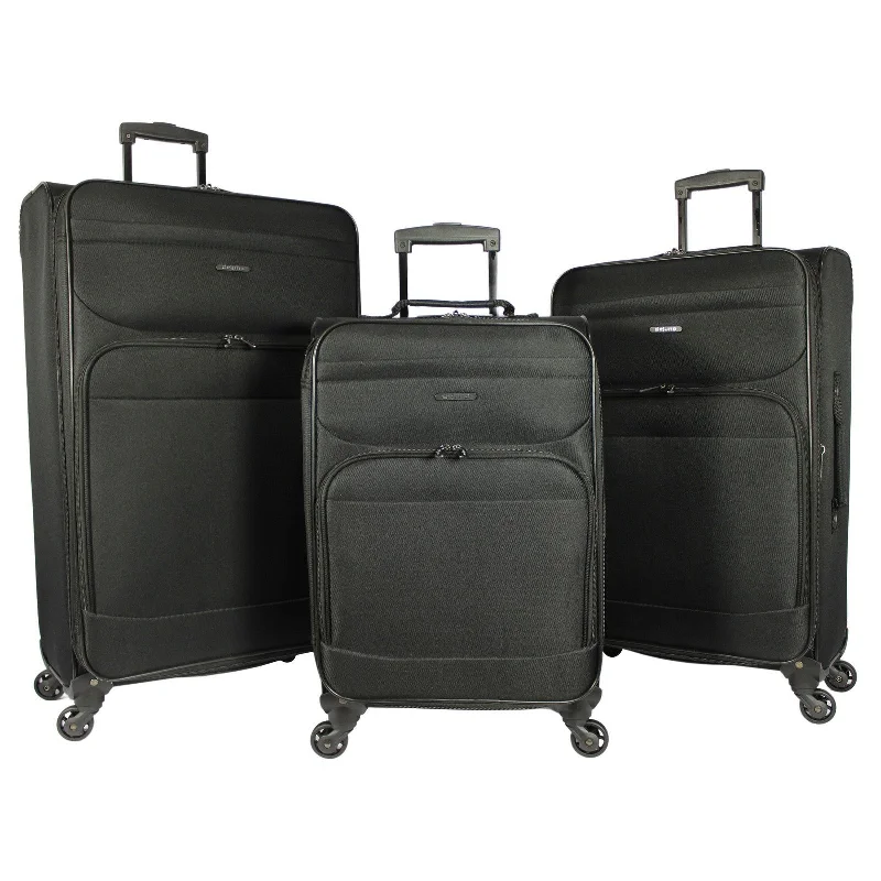 Dejuno Lisbon 3-Piece Lightweight Expandable Spinner Luggage Set