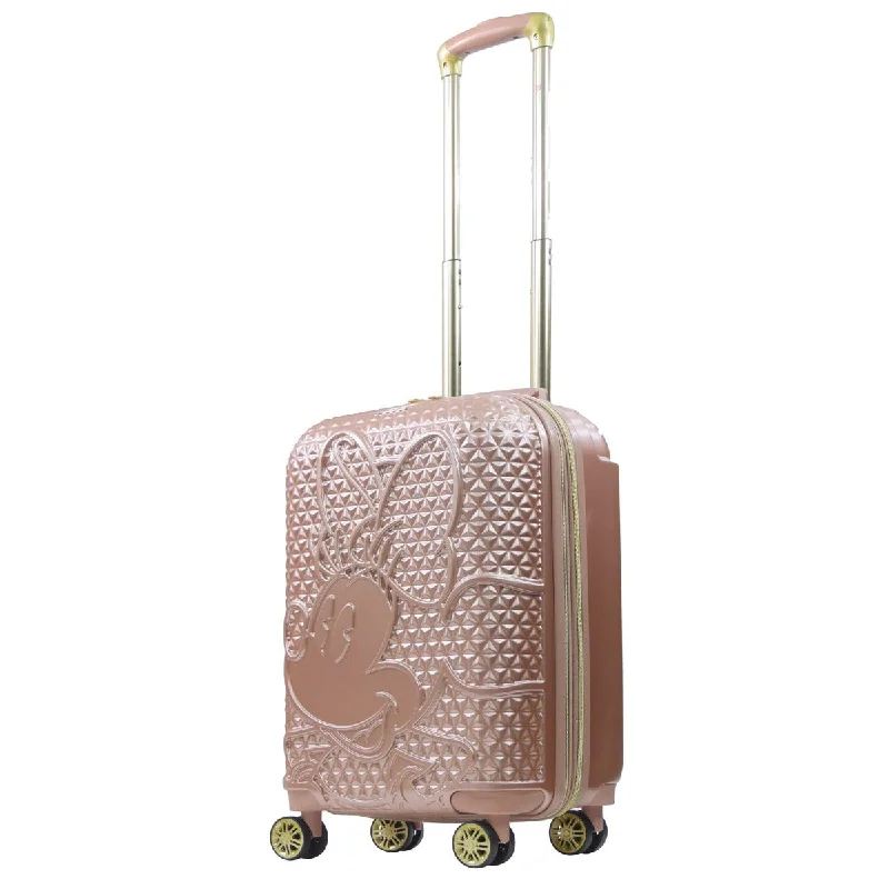 Disney Minnie Mouse FŪL 22.5" Luggage Spinner Rose Gold