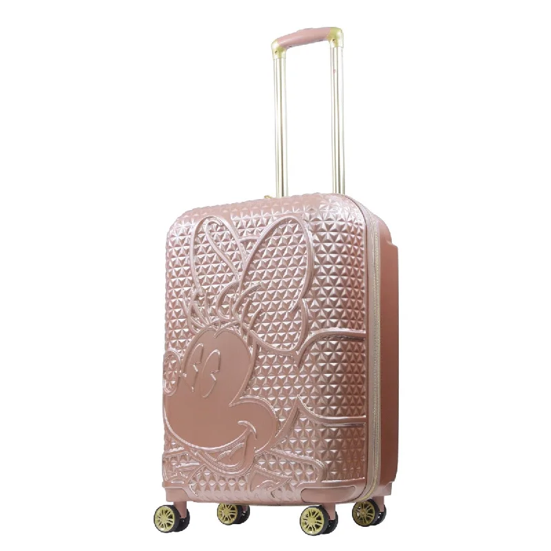 Disney Minnie Mouse FŪL 25" Luggage Spinner Rose Gold