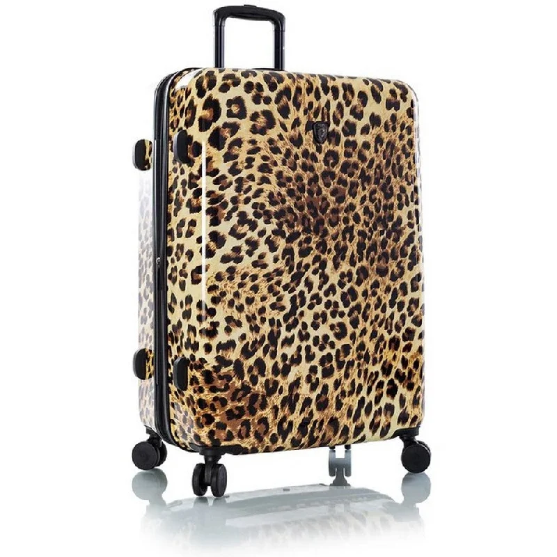 Heys Brown Leopard 2 Piece (21”/30”) Hardside Spinner Luggage Set