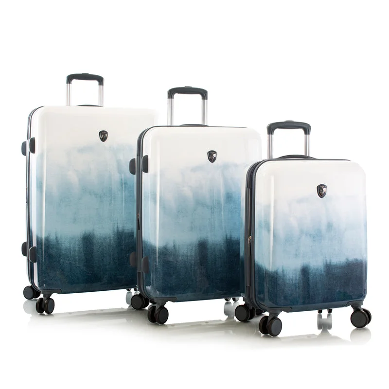 Heys Tie-Dye Blue 3 Piece Hardside Spinner Luggage Set