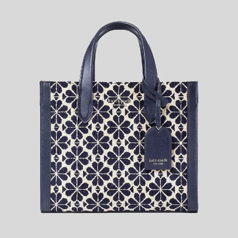 Kate Spade Manhattan Spade Flower Chenille Small Tote Blue Multi RS-K5495