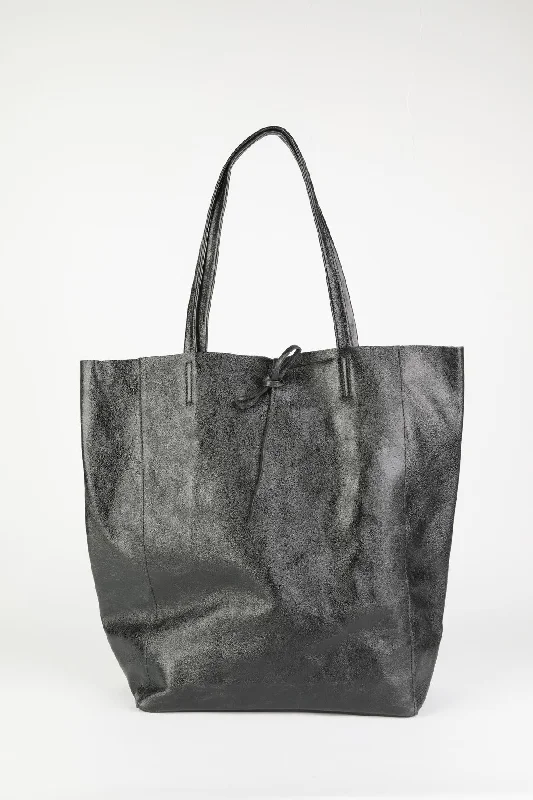 MAISON FANLI LARGE TOTE MIDNIGHT METALLIC