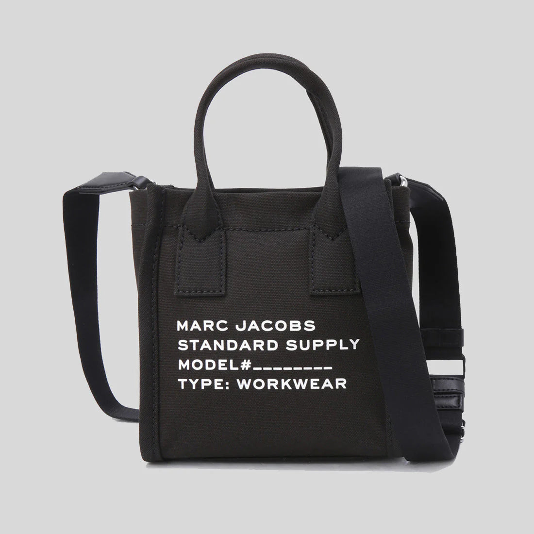 MARC JACOBS Canvas Standard Supply Small Tote Black RS-4S4HCR003H02