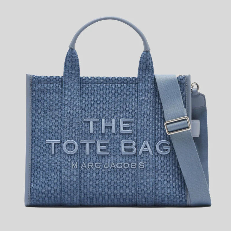 MARC JACOBS The Woven Medium Tote Bag Pale Blue RS-2S4HTT057H03