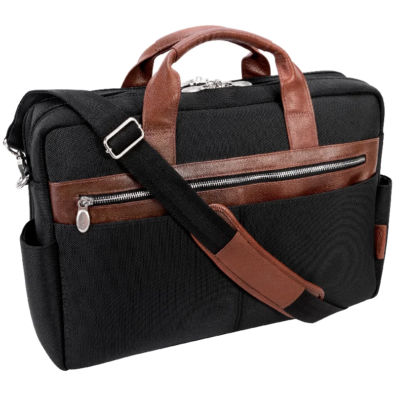 McKlein SOUTHPORT 17" Nylon Dual-Compartment Laptop & Tablet Briefcase