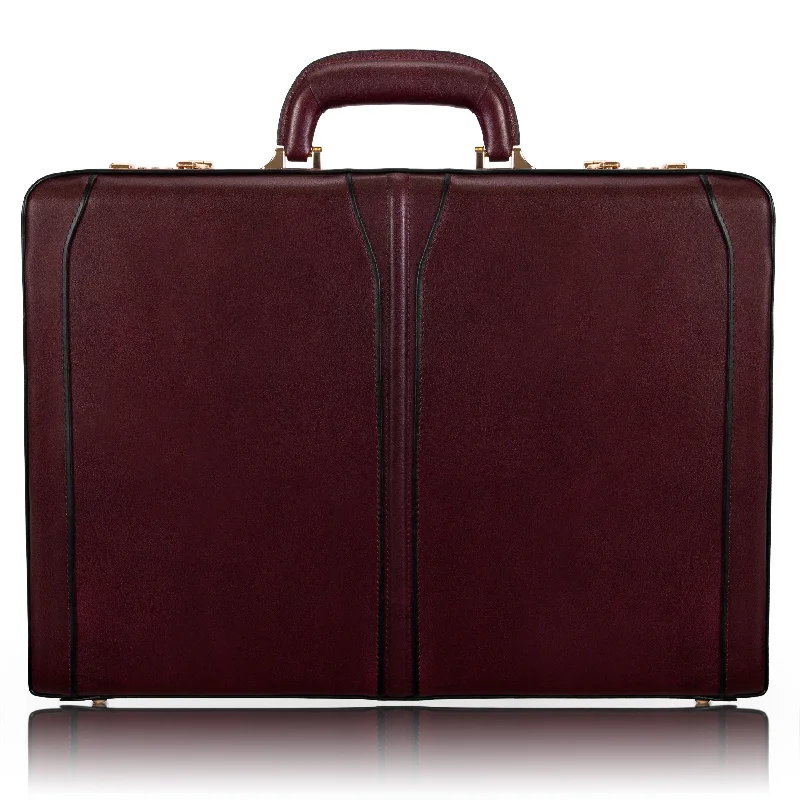 McKlein TURNER Leather 4.5" Expandable Attaché Briefcase