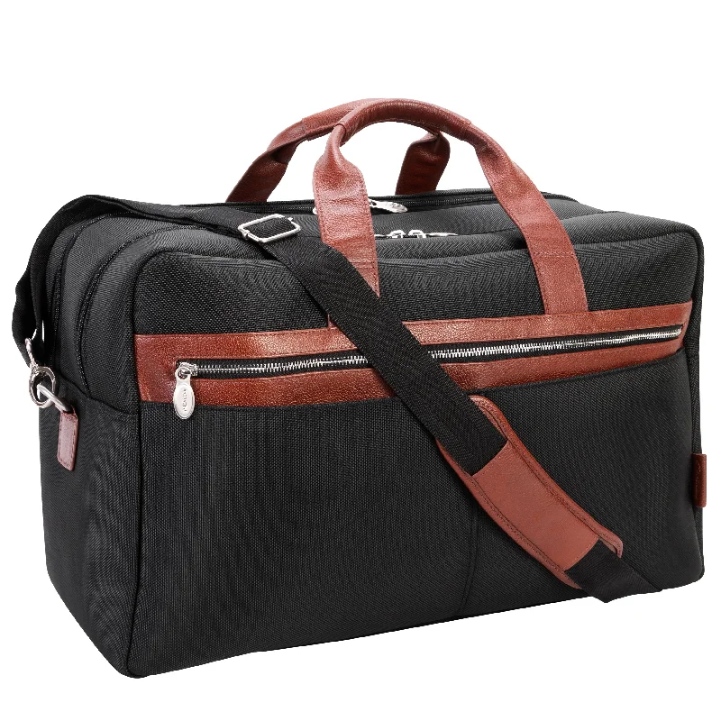 McKlein WELLINGTON 21" Nylon, Two-tone, Dual-Compartment, Laptop & Tablet Carry-All Duffel