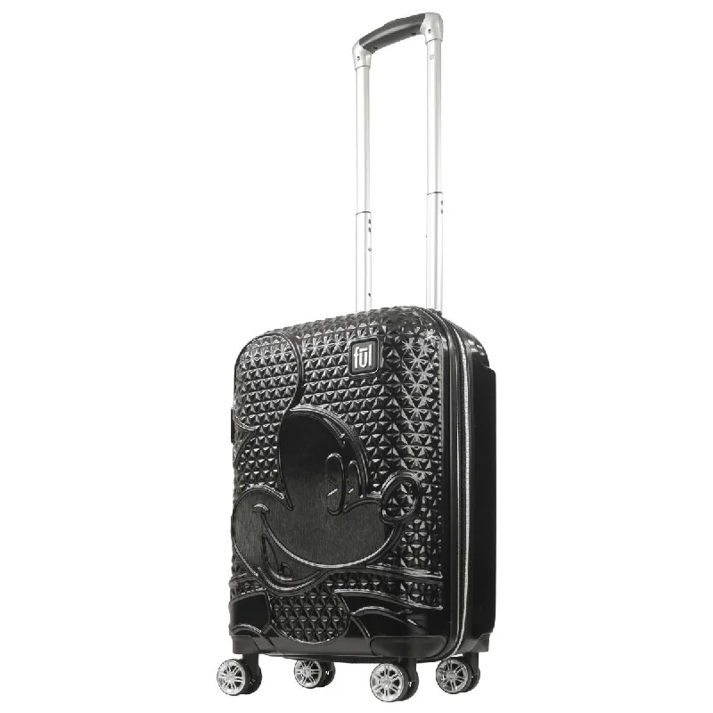 Mickey Mouse Rolling Luggage FŪL Disney Luggage 22.5" Black