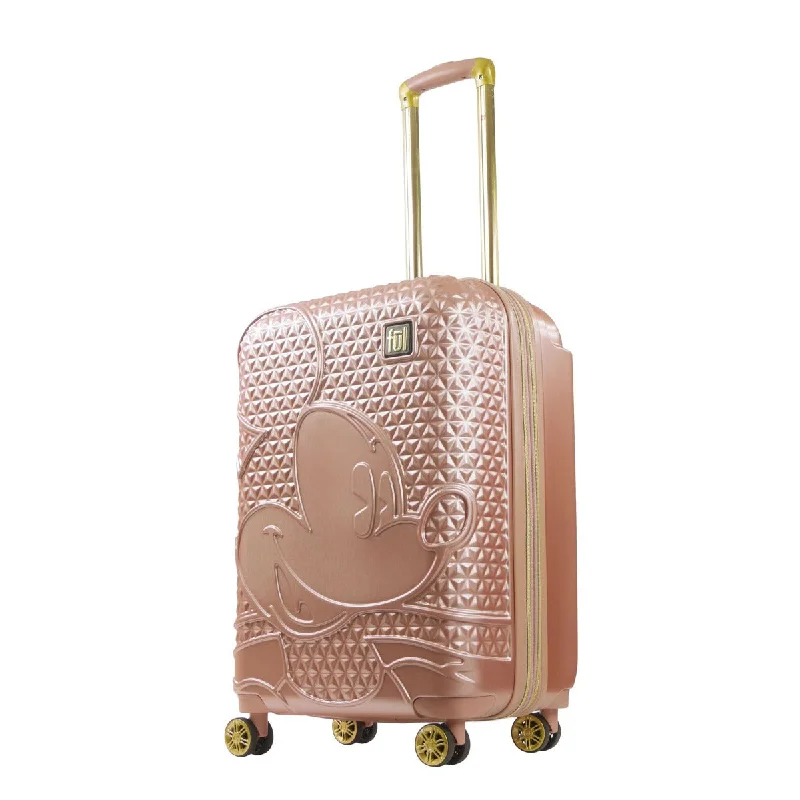 Mickey Mouse Rolling Luggage FŪL Disney Luggage 26" Rose Gold