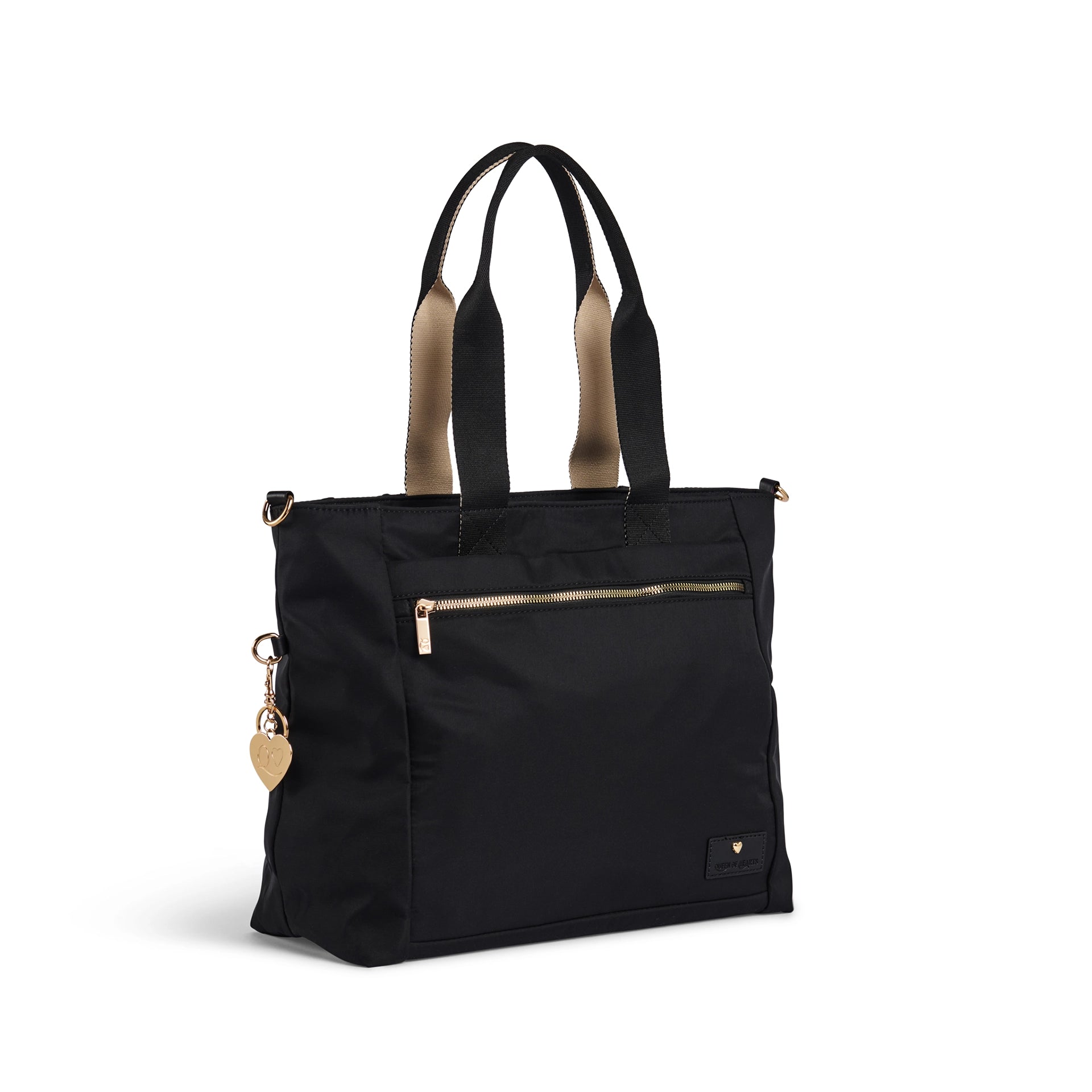 QUEEN OF HEARTS LILI V2 TOTE BAG BLACK