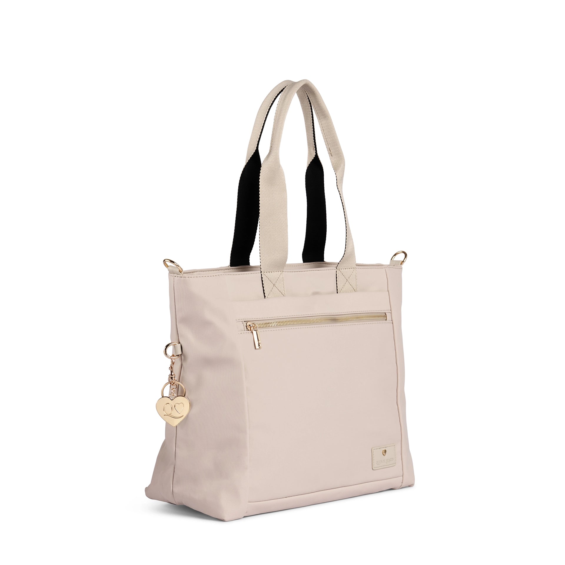 QUEEN OF HEARTS LILI V2 TOTE BAG NUDE