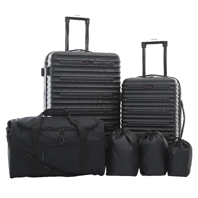 Travelers Club Tour 6 Piece Hardside and Softside Luggage Set