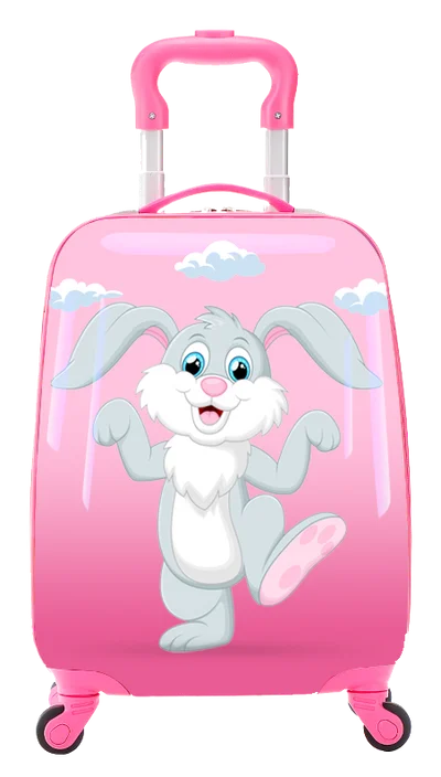 Tucci Italy Kids Happy Bunny 2 Piece Hardside Luggage Set