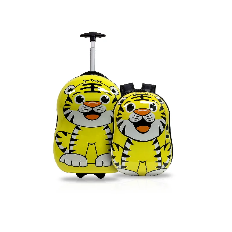 Tucci Italy Kids Tigerlicious 2 Piece Hardside Luggage Set