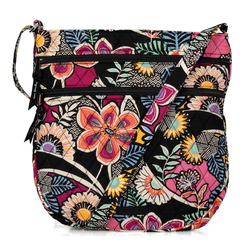 Vera Bradley Trio Zip Hipster Crossbody Bag Kauai Floral