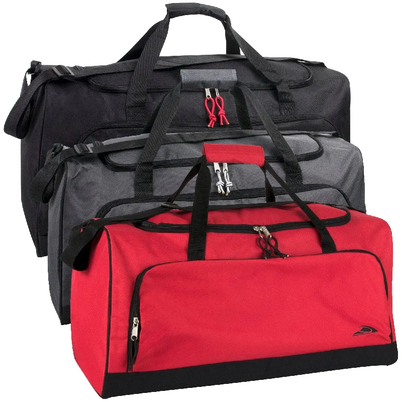 24 Inch Wide-Pocket Duffle Bags