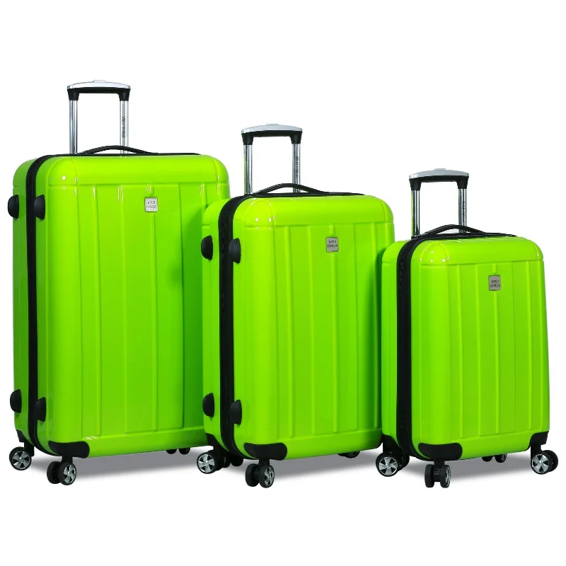 World Traveler Contour Hardside 3-Piece Spinner Luggage Set