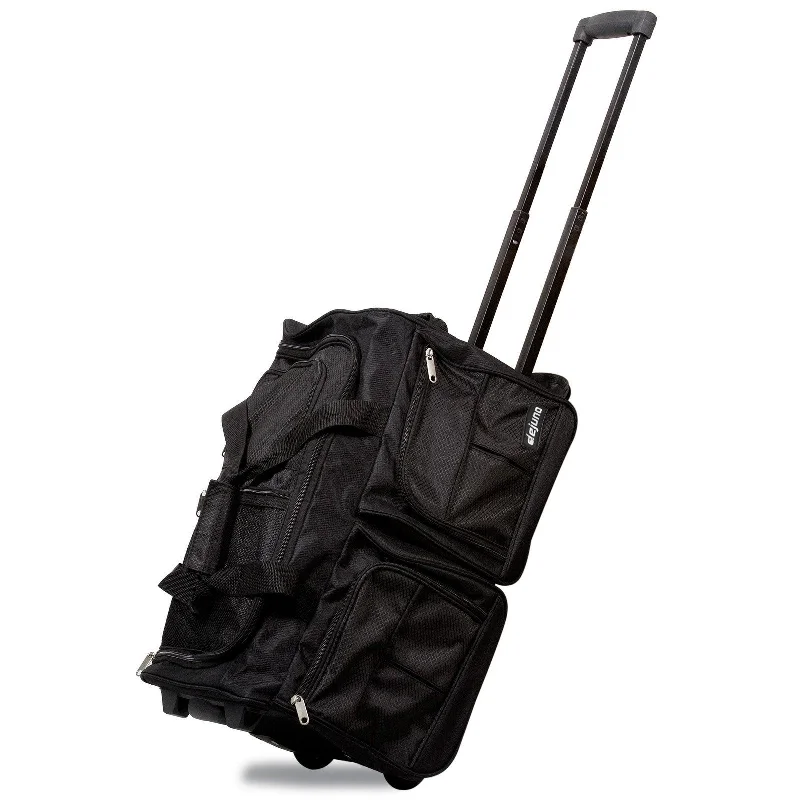 World Traveler Dejuno 20-Inch Carry-On Rolling Duffle Bag