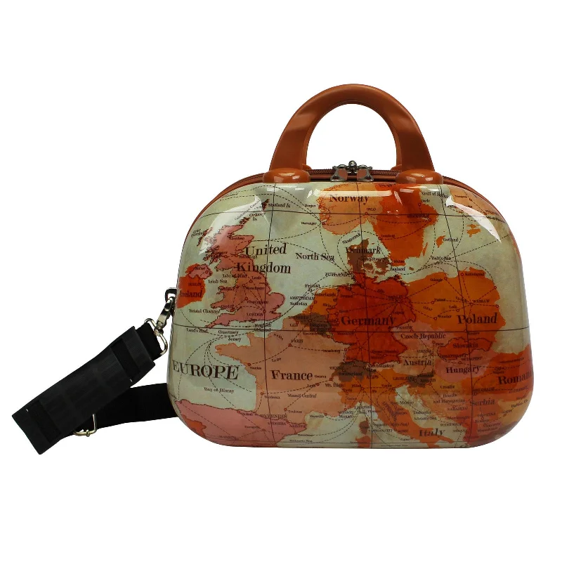 World Traveler Europe 13-Inch Hardside Cosmetic Case Shoulder Tote