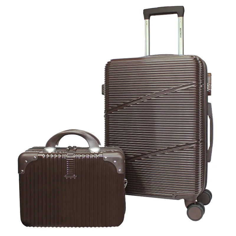 World Traveler Highways 2-Piece Hardside Carry-On Spinner Luggage Set